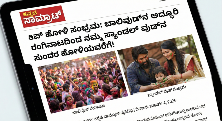 ಟಾಪ್ ಹೋಳಿ ಸಂಭ್ರಮ: ಬಾಲಿವುಡ್‌ನ ಅದ್ದೂರಿ ರಂಗಿನಾಟದಿಂದ ನಮ್ಮ ಸ್ಯಾಂಡಲ್ ವುಡ್‌ನ ಸುಂದರ ಹೋಳಿಯವರೆಗೆ!
