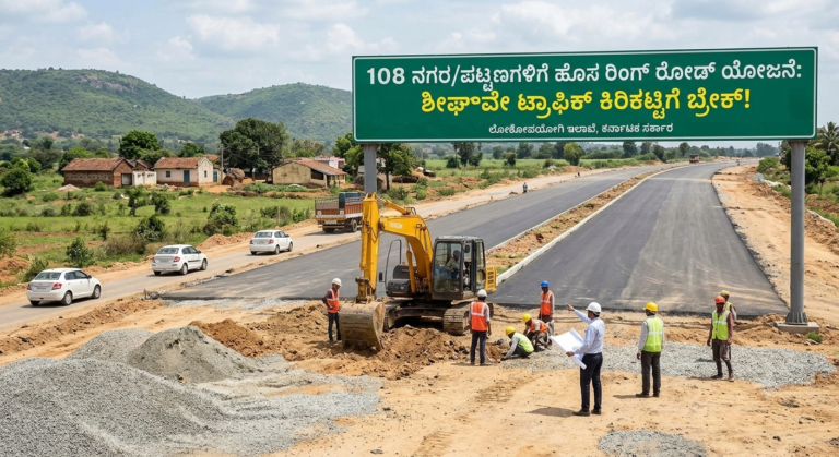 ಕರ್ನಾಟಕದ 108 ನಗರ, ಪಟ್ಟಣಗಳಿಗೆ ಹೊಸ ರಿಂಗ್ ರೋಡ್ ಭಾಗ್ಯ: ಟ್ರಾಫಿಕ್ ಕಿರಿಕಟ್ಟಿಗೆ ಬ್ರೇಕ್ ಹಾಕಲು ರಾಜ್ಯ ಸರ್ಕಾರದ ಮಹತ್ವದ ಗಸ್ತು ಯೋಜನೆ