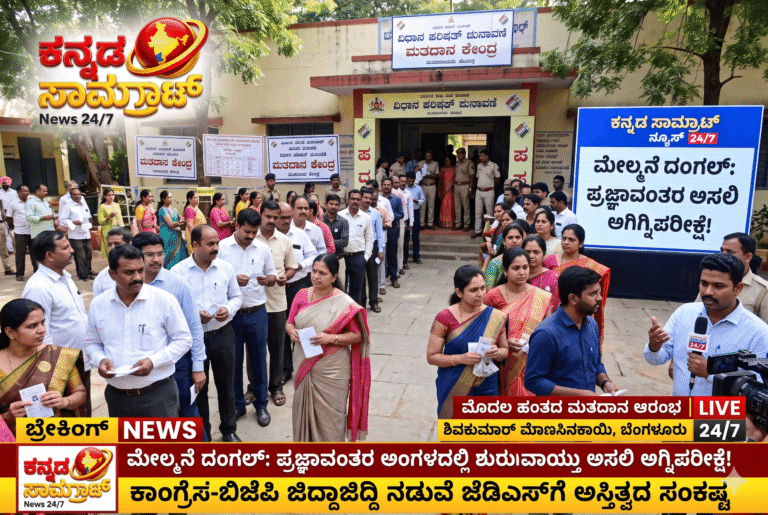 ಮೇಲ್ಮನೆ ದಂಗಲ್: ಪ್ರಜ್ಞಾವಂತರ ಅಂಗಳದಲ್ಲಿ ಶುರುವಾಯ್ತು ಅಸಲಿ ಅಗ್ನಿಪರೀಕ್ಷೆ! ಕಾಂಗ್ರೆಸ್-ಬಿಜೆಪಿ ಜಿದ್ದಾಜಿದ್ದಿ ನಡುವೆ ಜೆಡಿಎಸ್‌ಗೆ ಅಸ್ತಿತ್ವದ ಸಂಕಷ್ಟ**
